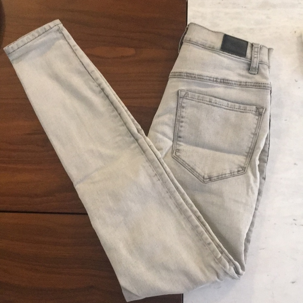 UO super high waisted skinny jeans